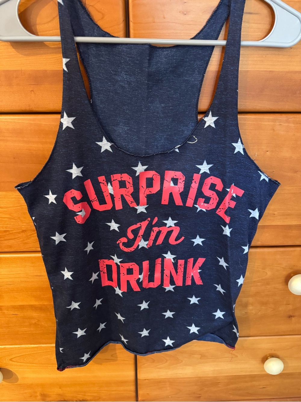 4th of July top -Navy Star Tank